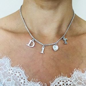 Dior heart necklace